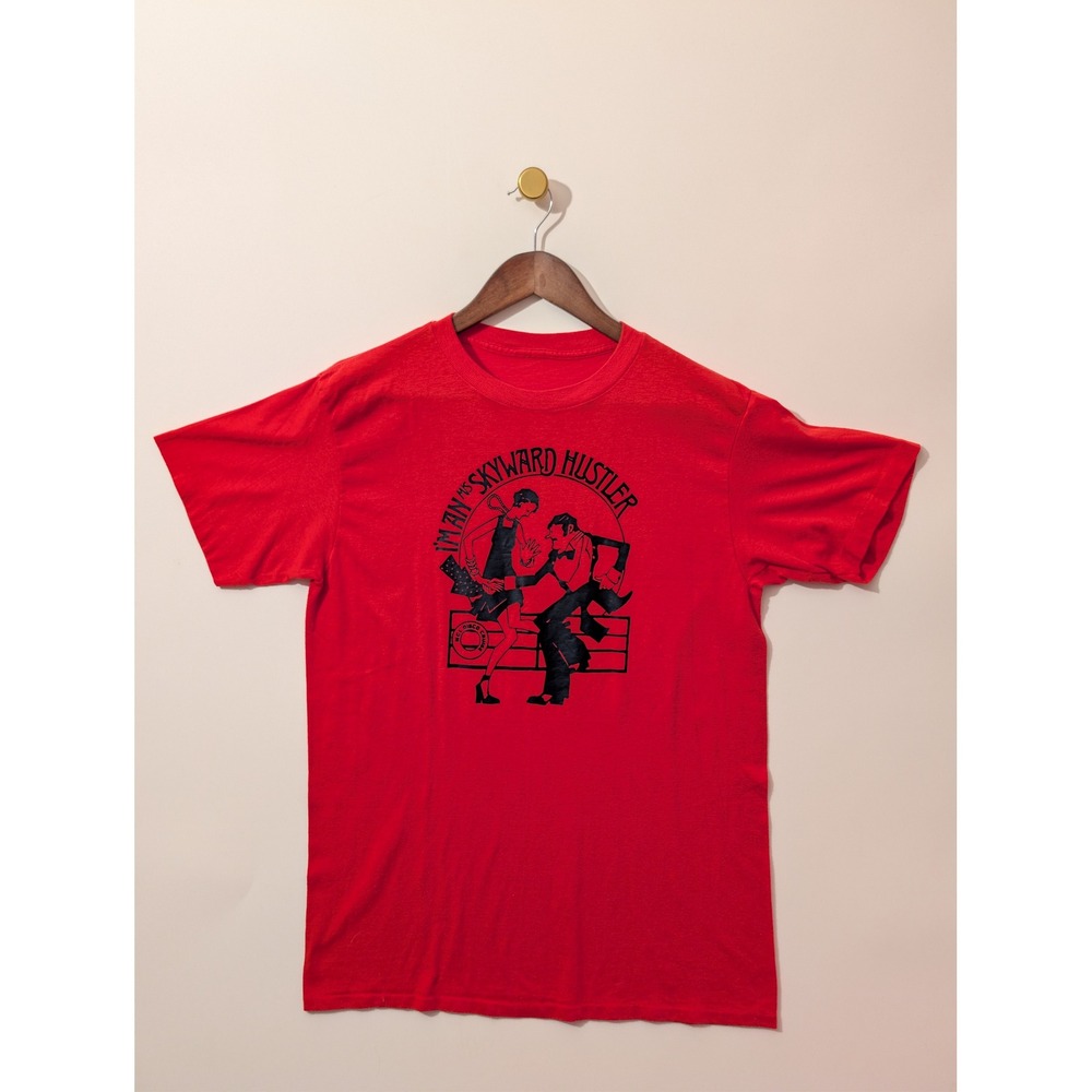 Vintage NCL T-Shirt Mens M Red Excellent Skyward Hustler Cruise Retro Tee